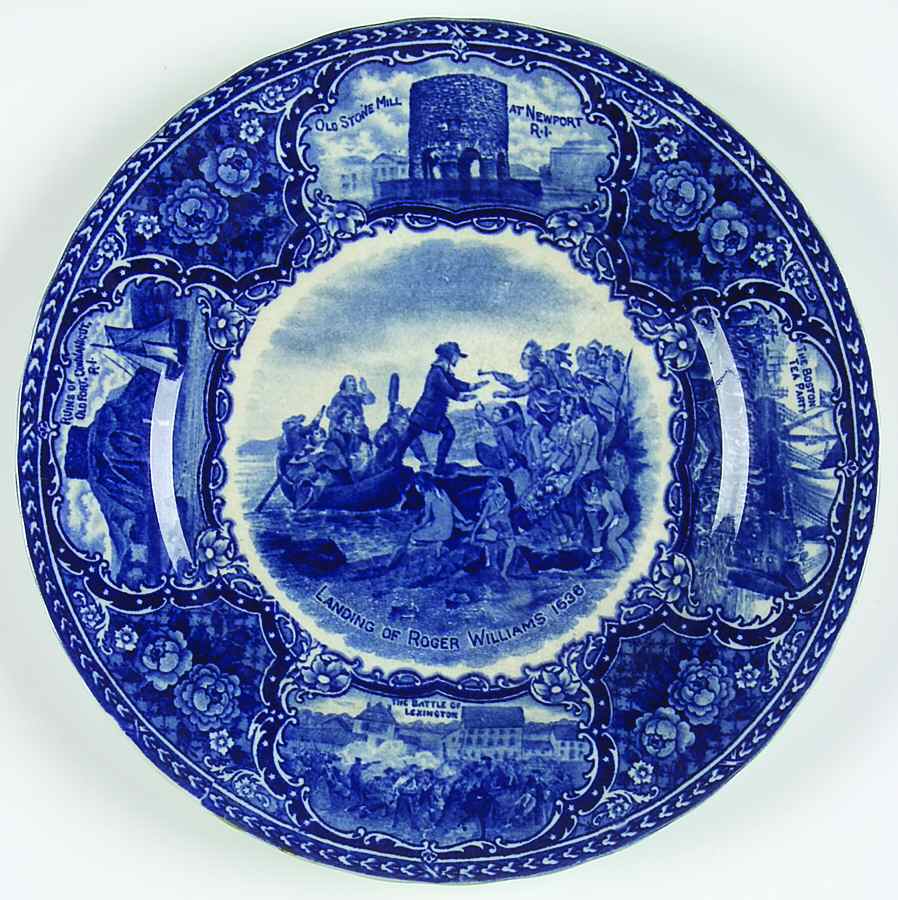 Ye Olde Historical Pottery Luncheon Plate by Staffordshire-1
