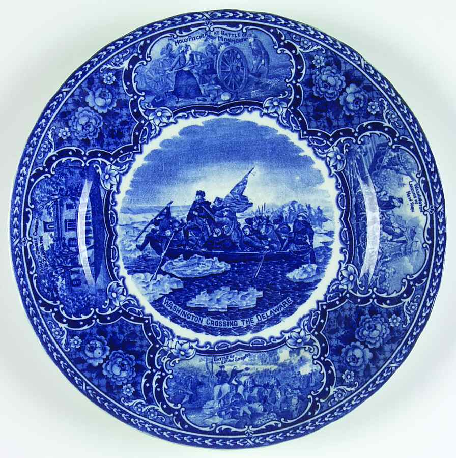 Ye Olde Historical Pottery Luncheon Plate by Staffordshire-1