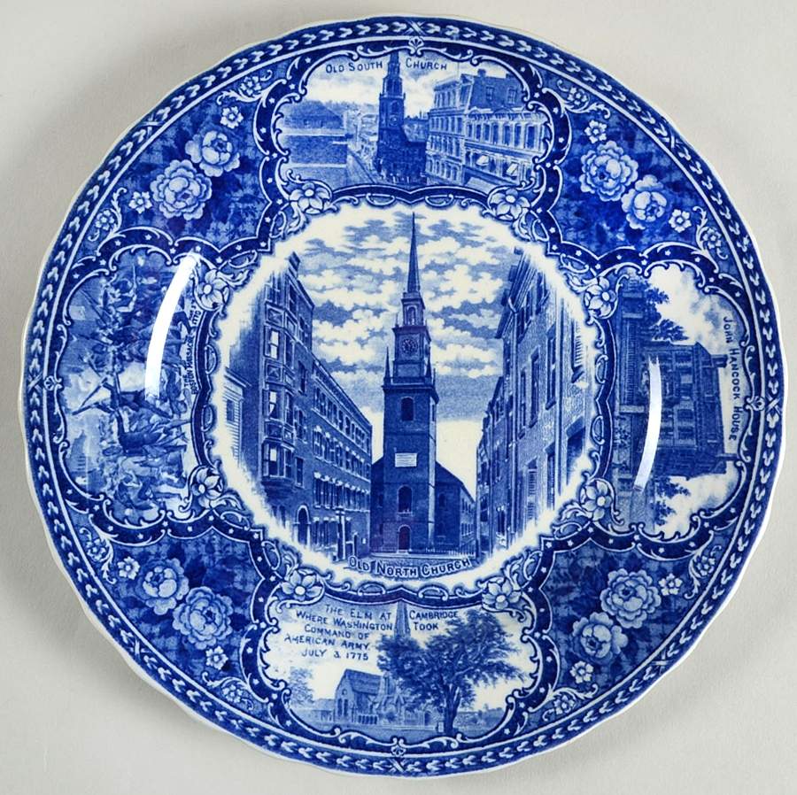 Ye Olde Historical Pottery Luncheon Plate by Staffordshire-1