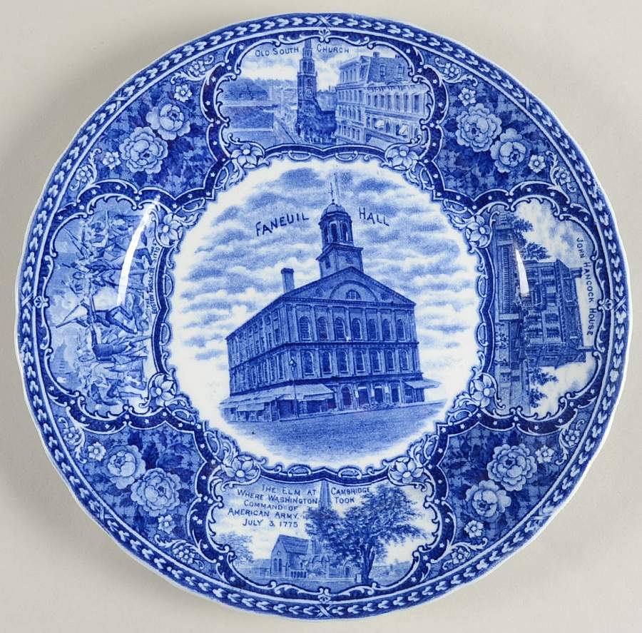Ye Olde Historical Pottery Luncheon Plate by Staffordshire-1