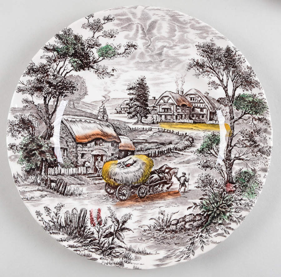 Yorkshire Multicolor Dinner Plate by Staffordshire-1