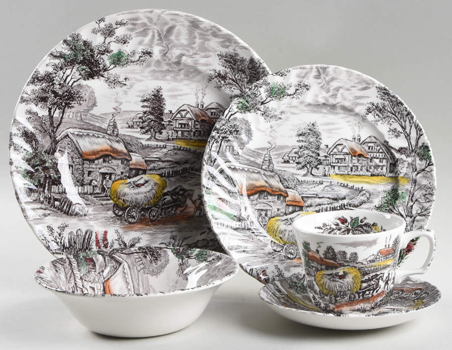 Yorkshire Multicolor 5 Piece Place Setting by Staffordshire-1
