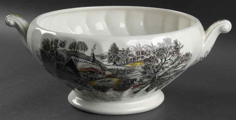 Yorkshire Multicolor Tureen No Lid by Staffordshire-1