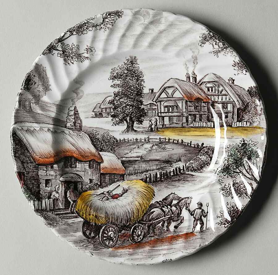 Yorkshire Multicolor Bread & Butter Plate by Staffordshire-1