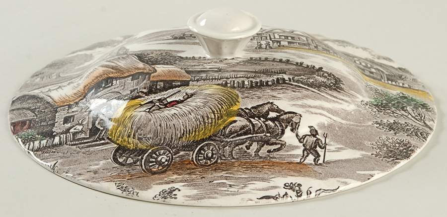 Yorkshire Multicolor Lid for Round Vegetable by Staffordshire-1