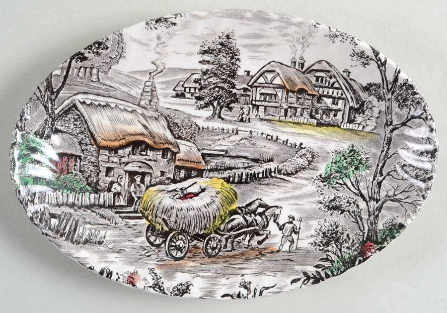 Yorkshire Multicolor Relish/Gravy Underplate by Staffordshire-1
