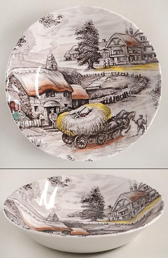 Yorkshire Multicolor Fruit/Dessert (Sauce) Bowl by Staffordshire-1