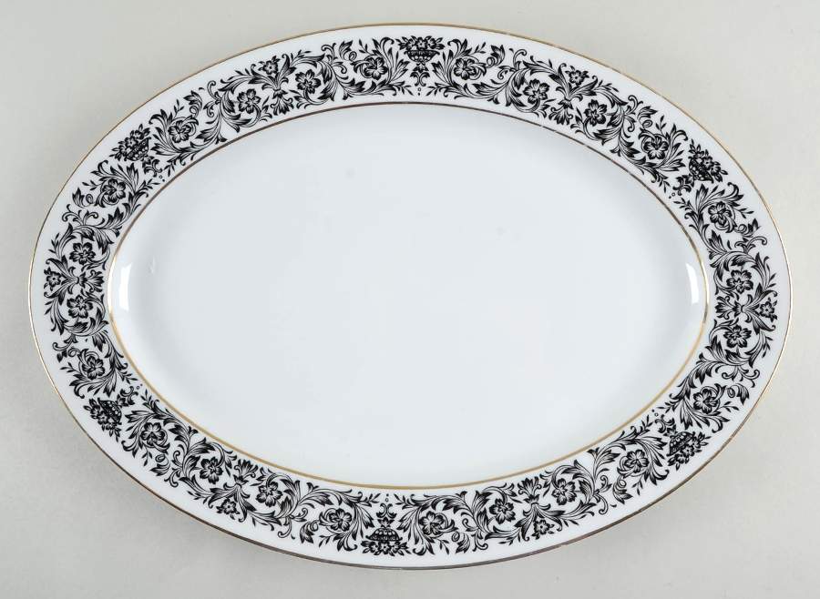 Avalon 16" Oval Serving Platter by Style House-1