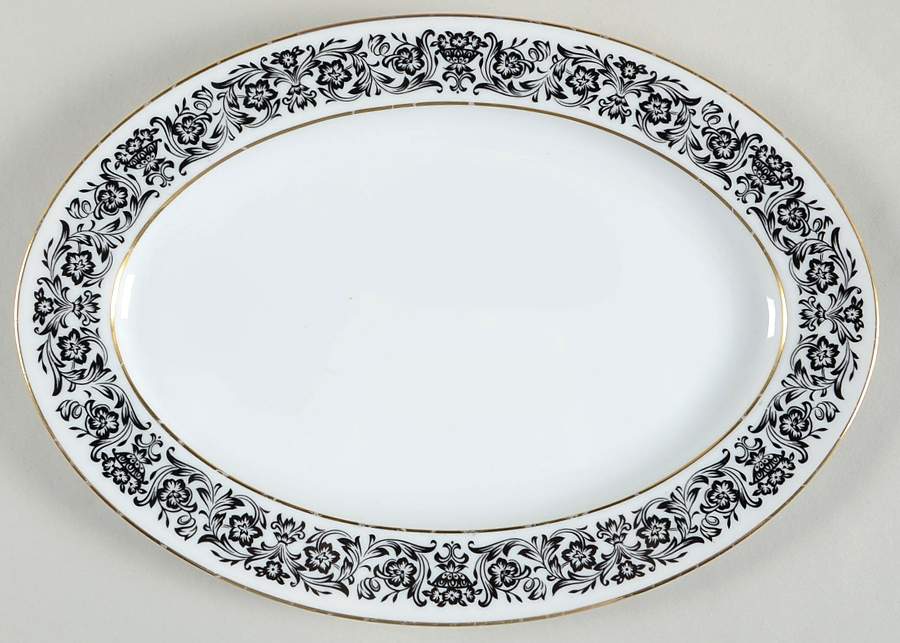 Avalon 12" Oval Serving Platter by Style House-1