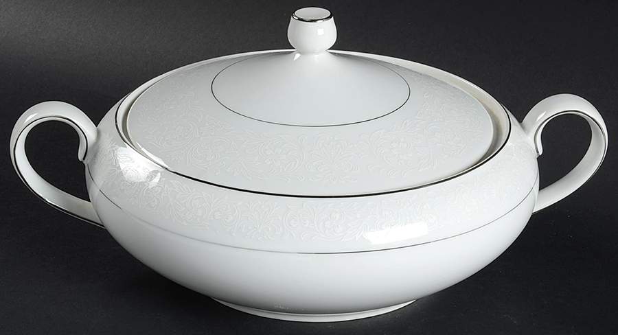 Brocade Round Covered Vegetable by Style House-1