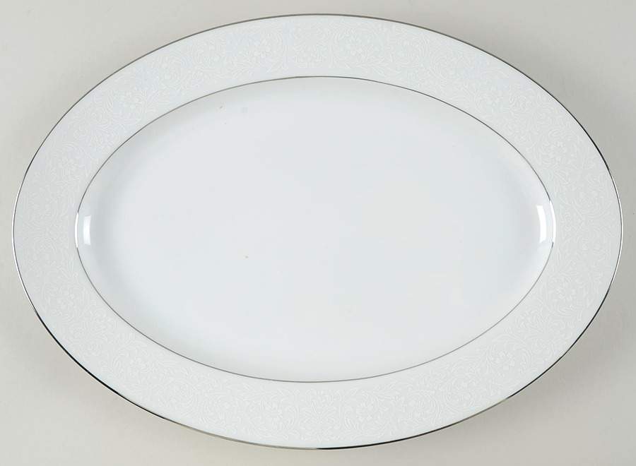 Brocade 16" Oval Serving Platter by Style House-1