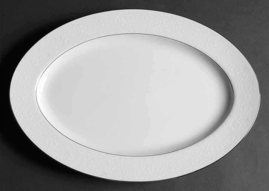 Brocade 14" Oval Serving Platter by Style House-1