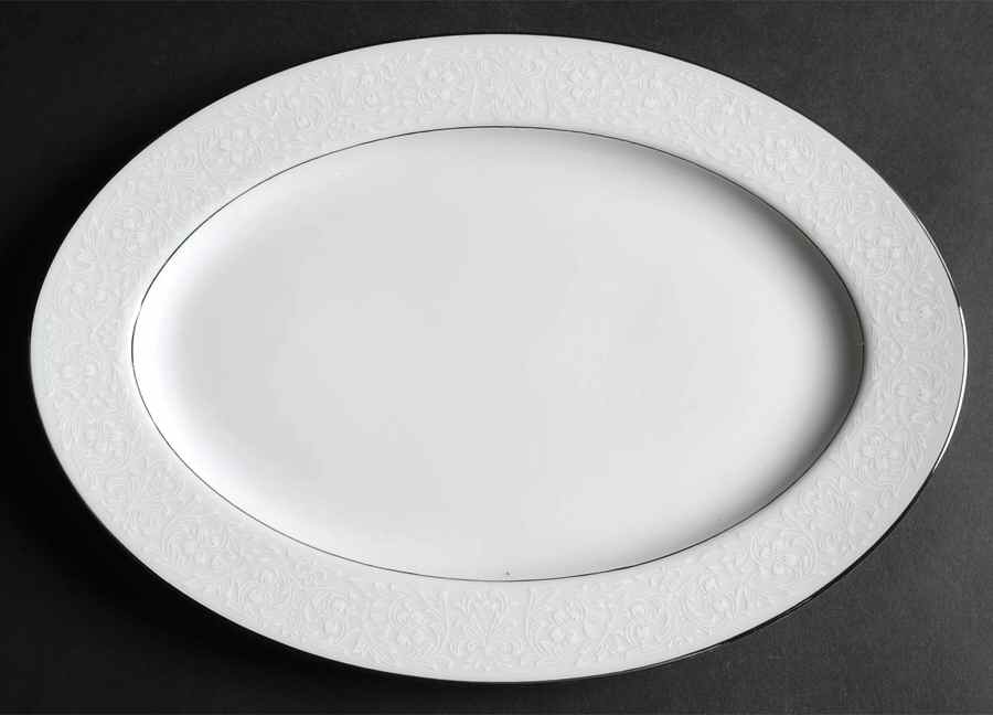 Brocade 12" Oval Serving Platter by Style House-1