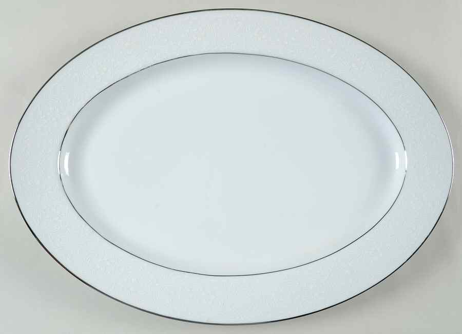 Brocade 16" Oval Serving Platter by Style House-1