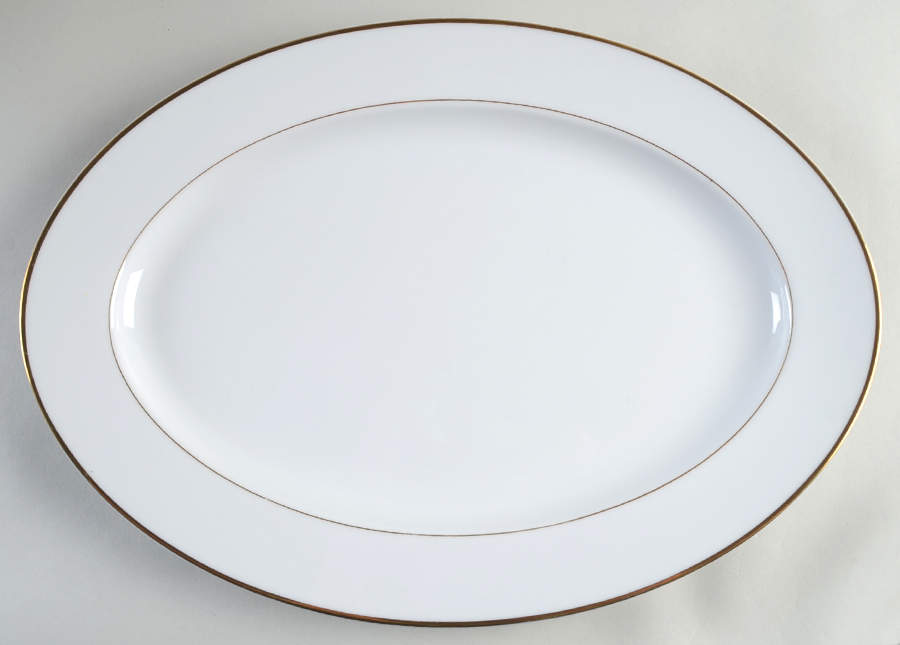 Bridal Wreath 14" Oval Serving Platter by Style House-1