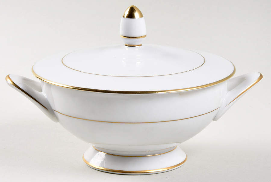Bridal Wreath Sugar Bowl & Lid by Style House-1