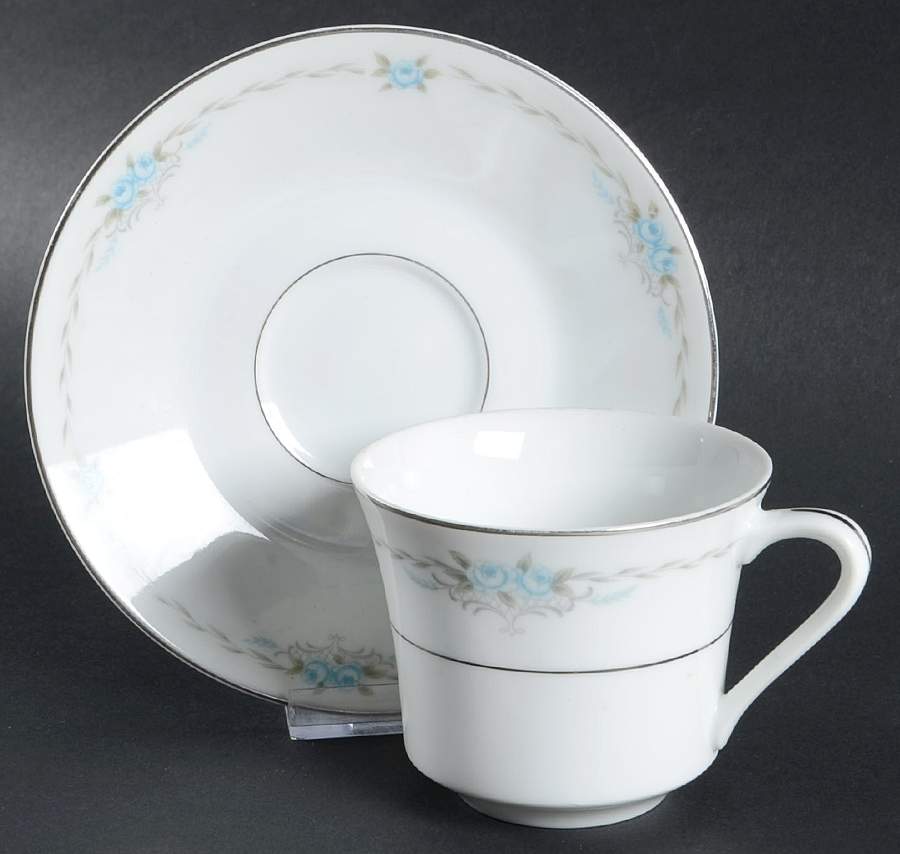 Caprice Flat Cup & Saucer Set by Style House-1