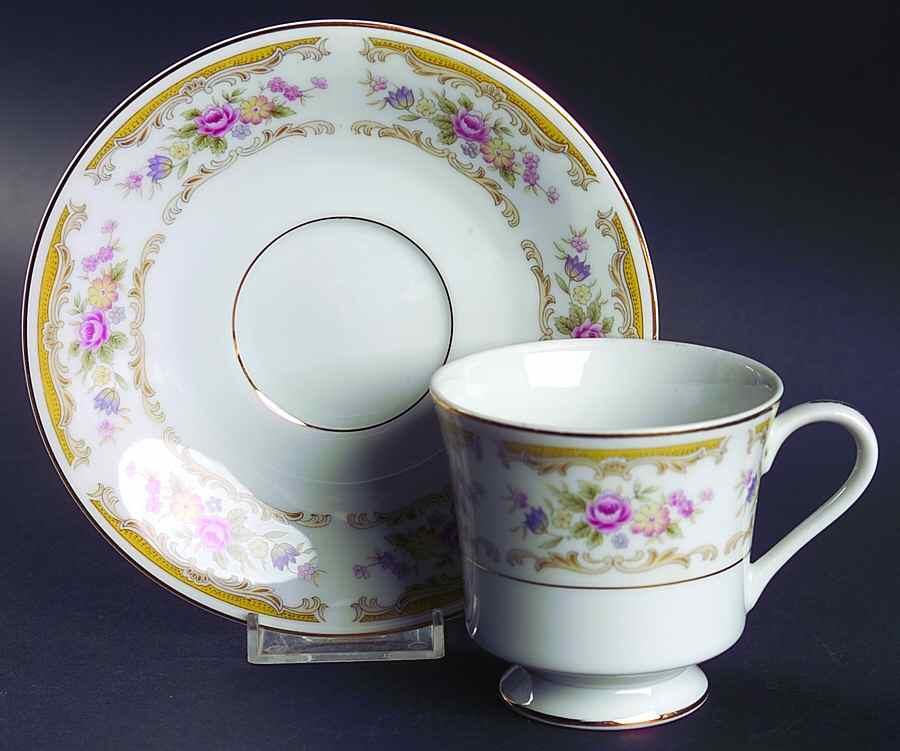 Chippendale Footed Cup & Saucer Set by Style House-1