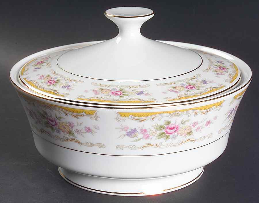 Chippendale Round Covered Vegetable by Style House-1