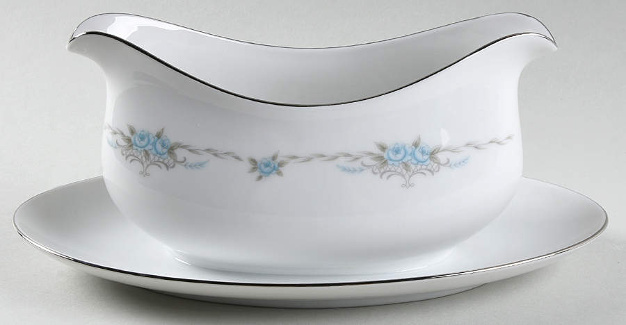 Corsage Gravy Boat with Attached Underplate by Style House-1