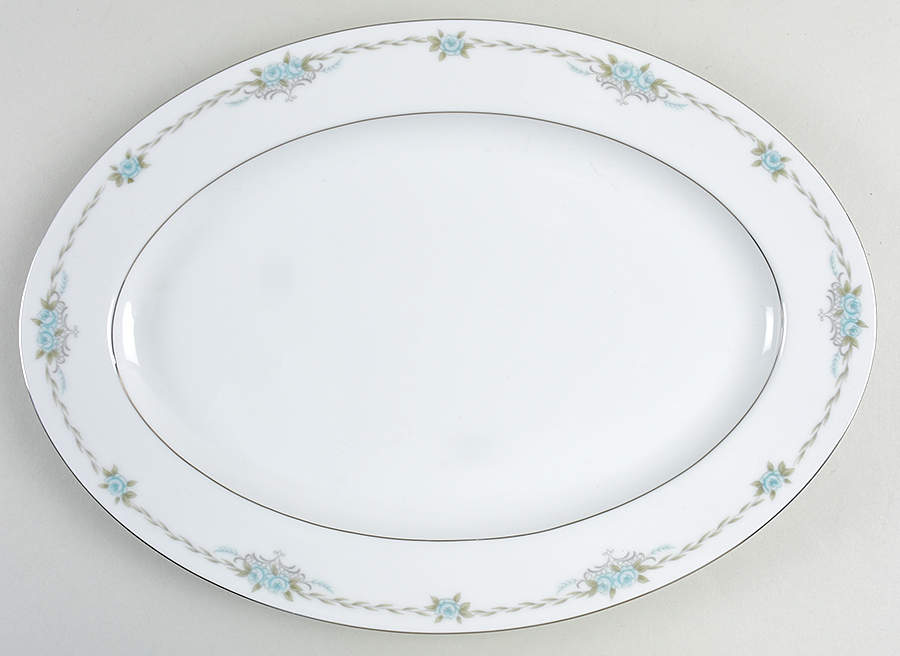 Corsage 13" Oval Serving Platter by Style House-1