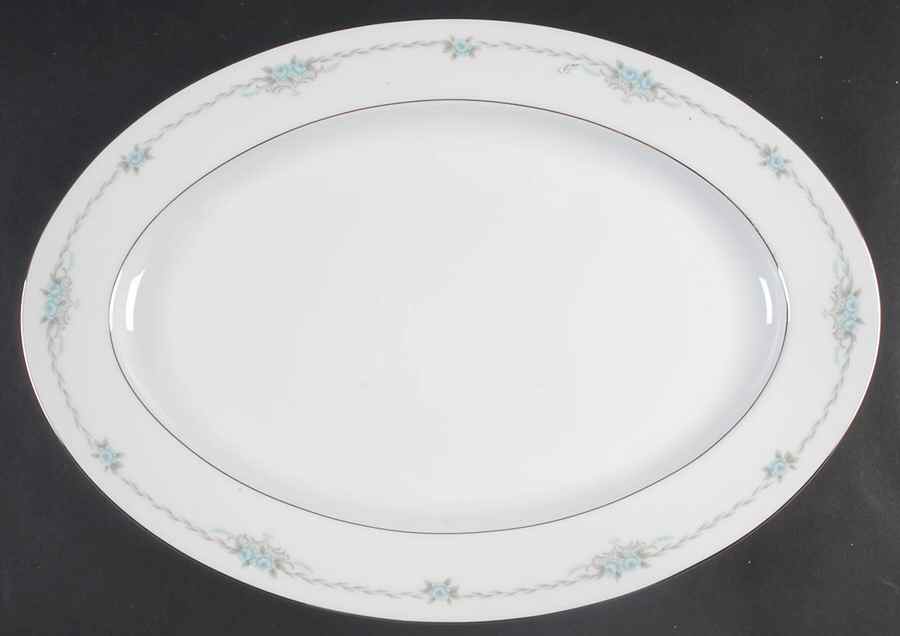 Corsage 16" Oval Serving Platter by Style House-1