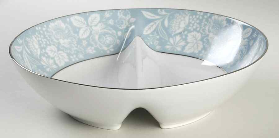 Damask (Coupe Shape) Round Divided Vegetable Bowl by Style House-1