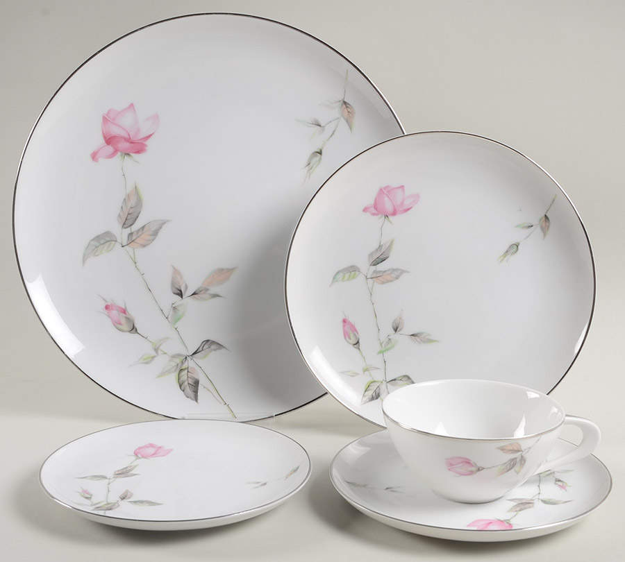 Dawn Rose 5 Piece Place Setting by Style House-1