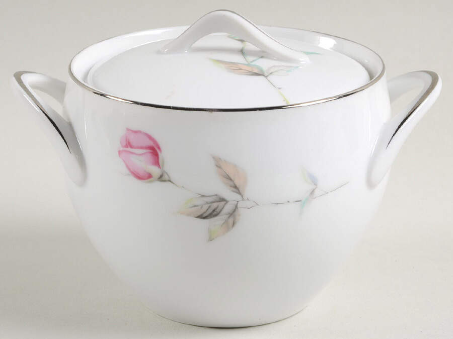 Dawn Rose Sugar Bowl & Lid by Style House-1