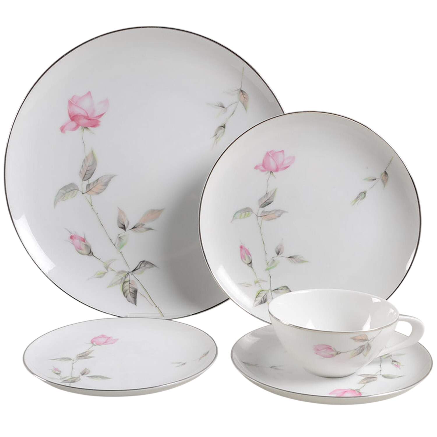 Dawn Rose 40 Piece Estate Set by Style House-1