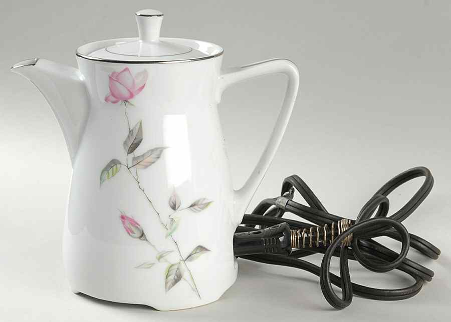 Dawn Rose Electric Coffee Pot & Lid with Cord by Style House-1