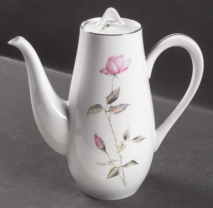 Dawn Rose Coffee Pot & Lid by Style House-1