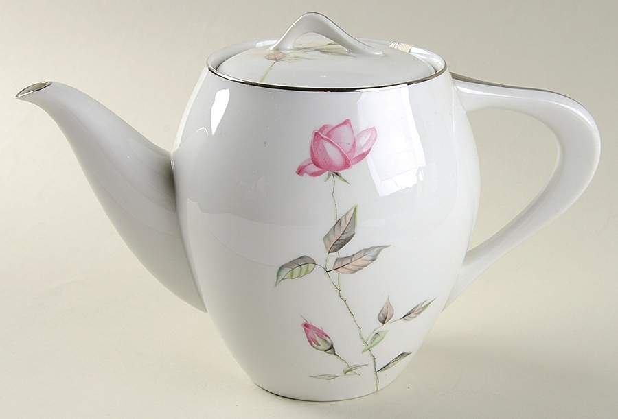 Dawn Rose Teapot & Lid by Style House-1