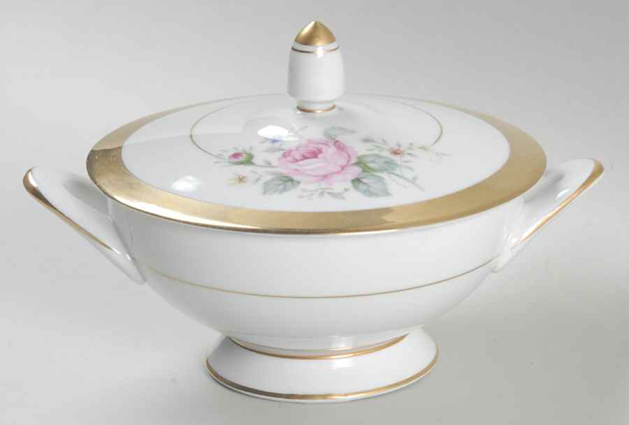 Dresden Bouquet Sugar Bowl & Lid by Style House-1