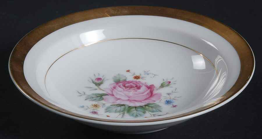 Dresden Bouquet Rim Fruit/Dessert (Sauce) Bowl by Style House-1