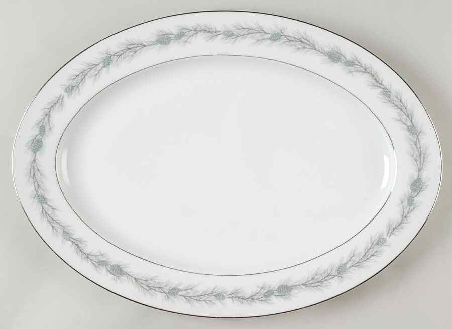 Duchess 14" Oval Serving Platter by Style House-1