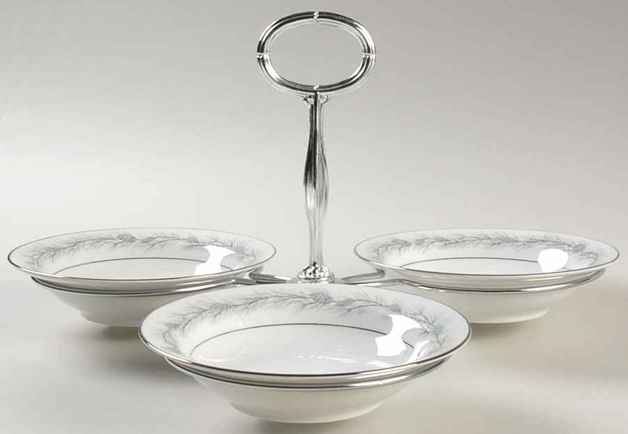 Duchess 7" x 12" 3-Part Relish & Metal Stand (FR) HC by Style House-1