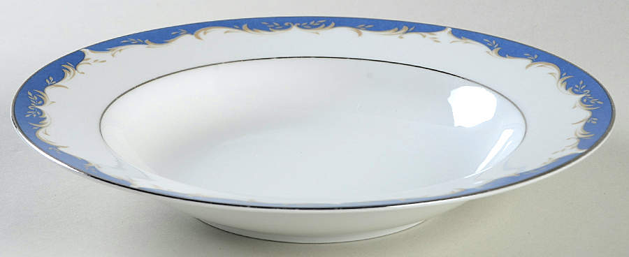 Dynasty Blue Rim Soup Bowl by Style House-1
