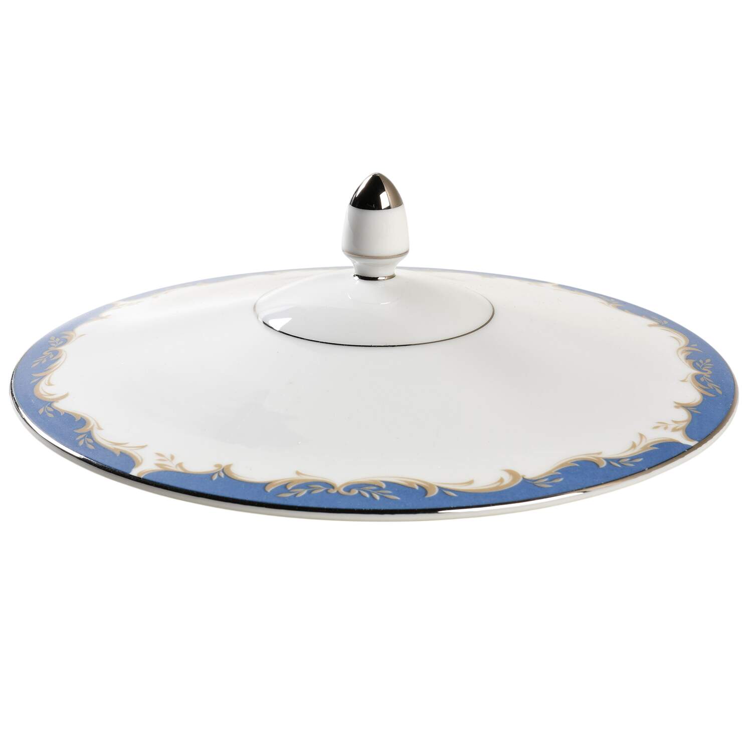 Dynasty Blue Lid for Round Vegetable by Style House-1
