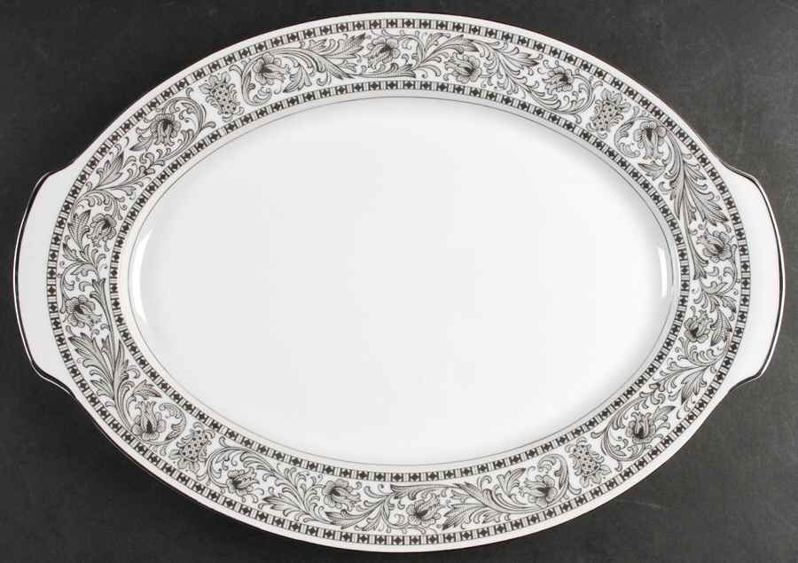 Empress 16" Oval Serving Platter by Style House-1
