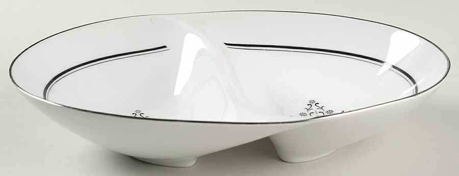 Granada 11" Oval Divided Vegetable Bowl by Style House-1