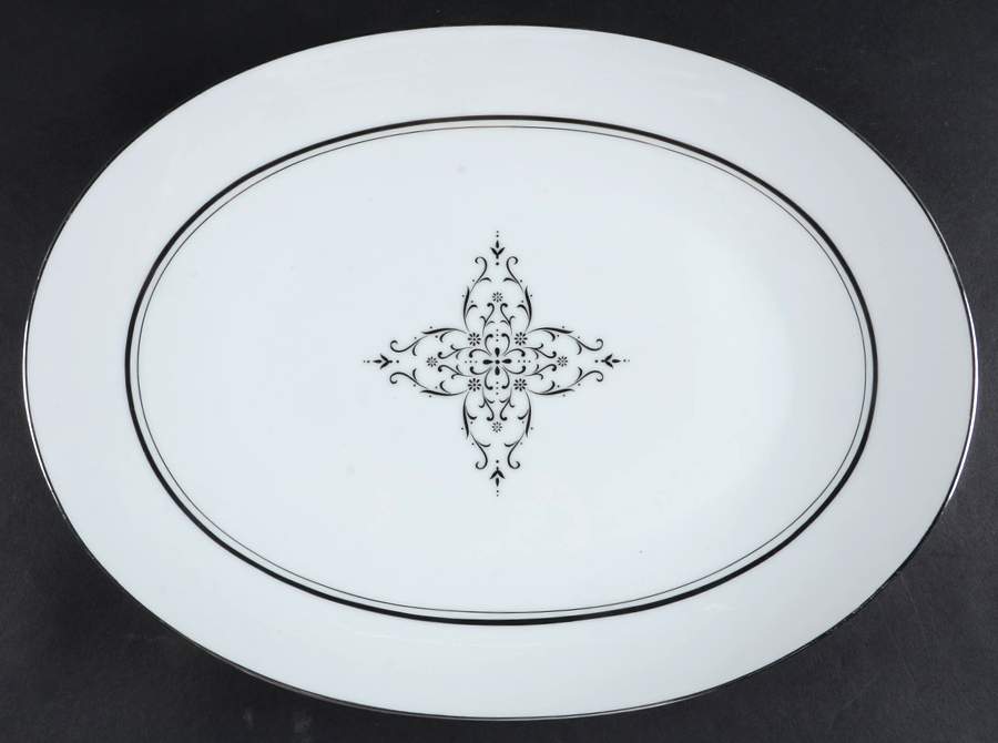 Granada 13" Oval Serving Platter by Style House-1