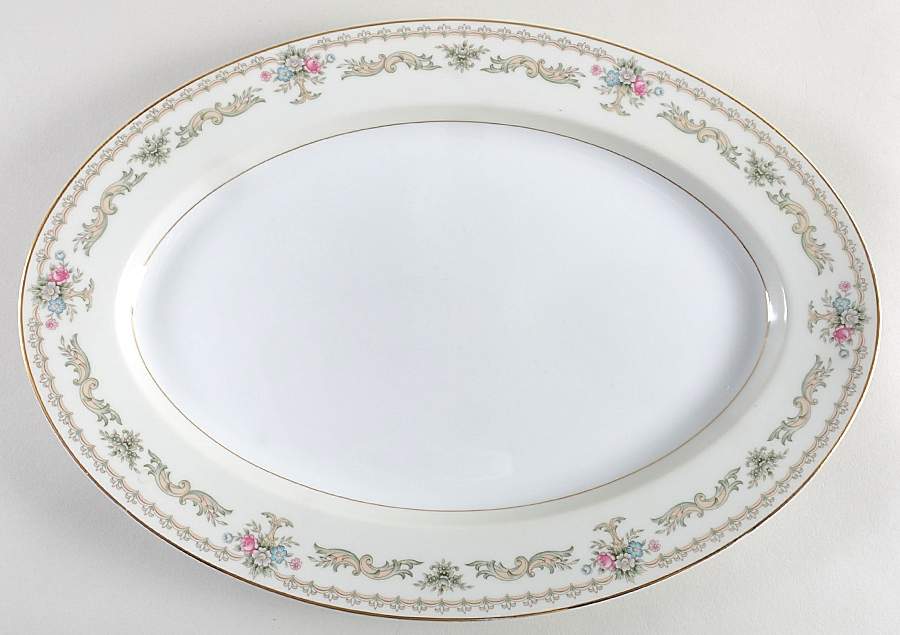 Heritage 16" Oval Serving Platter by Style House-1