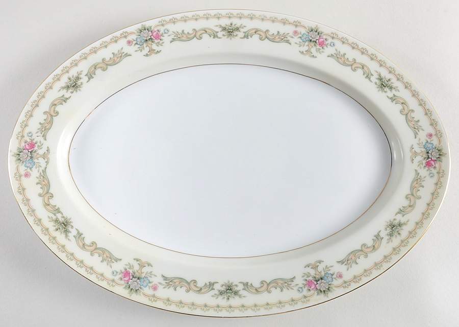 Heritage 14" Oval Serving Platter by Style House-1