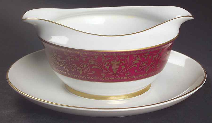Imperial Gravy Boat with Attached Underplate by Style House-1