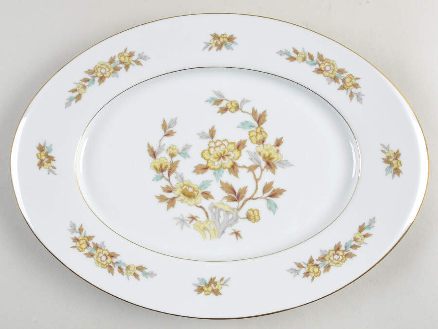 Indore 14" Oval Serving Platter by Style House-1