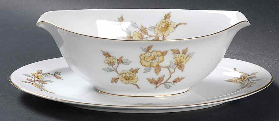 Indore Gravy Boat with Attached Underplate by Style House-1
