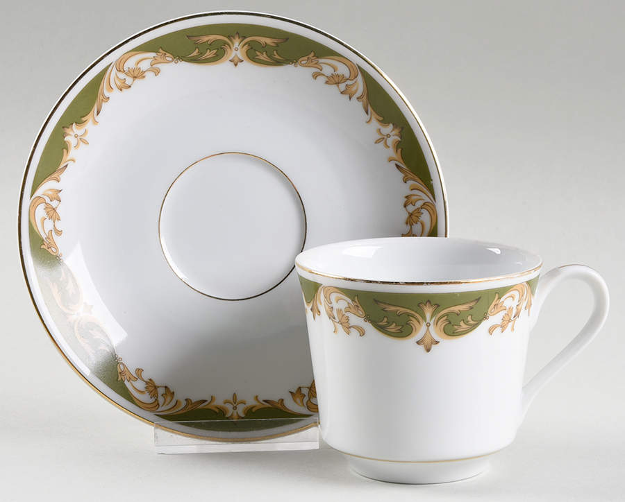 Kimberly Footed Cup & Saucer Set by Style House-1