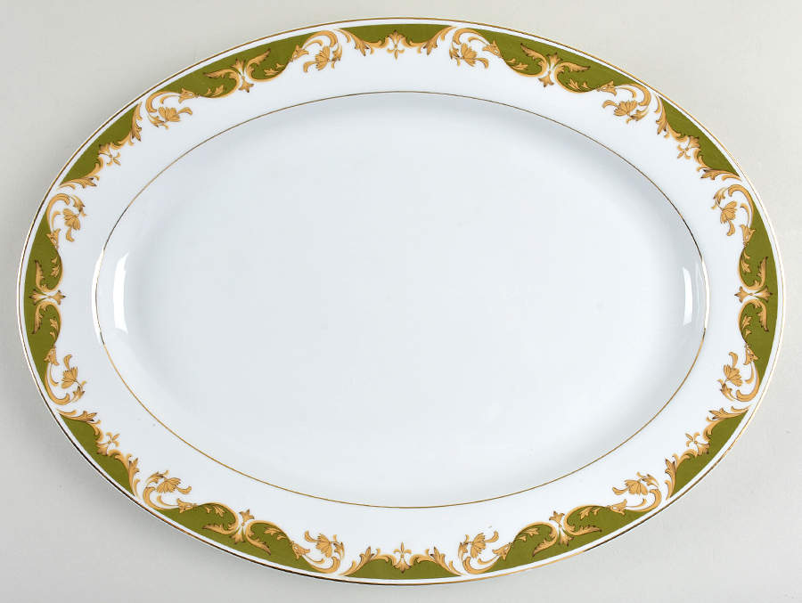 Kimberly 16" Oval Serving Platter by Style House-1