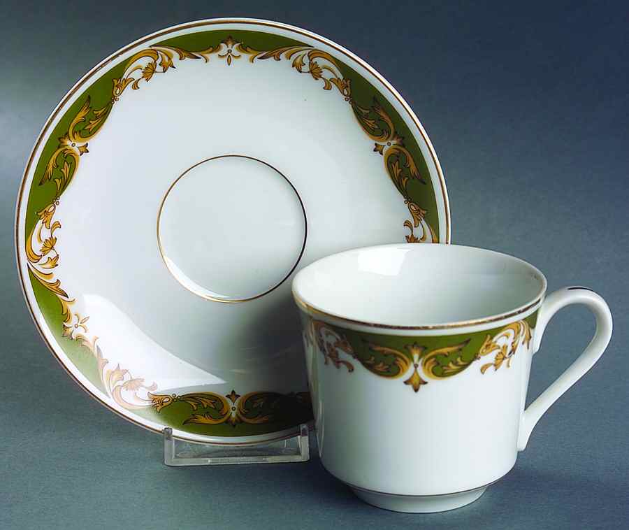 Kimberly Flat Cup & Saucer Set by Style House-1